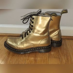Dr. Martens Women's 8 Gold